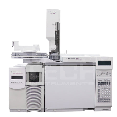 Photo of Agilent 6890N 5975 Inert GCMS System w/ 7683 Autosampler Refurbished by Amptius in Central Florida